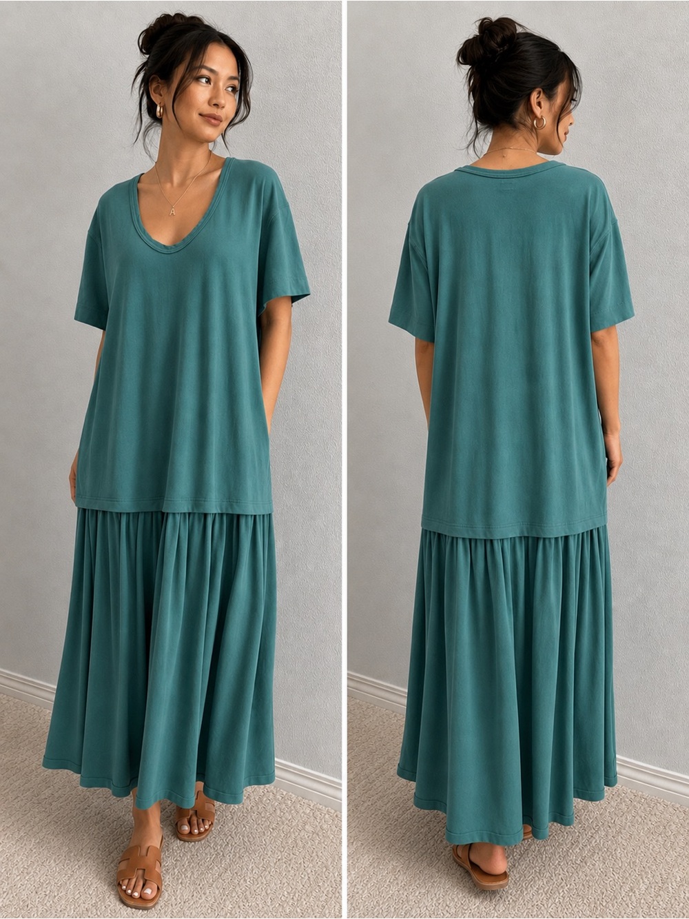 Free People Herron Drop Waist Maxi Dress